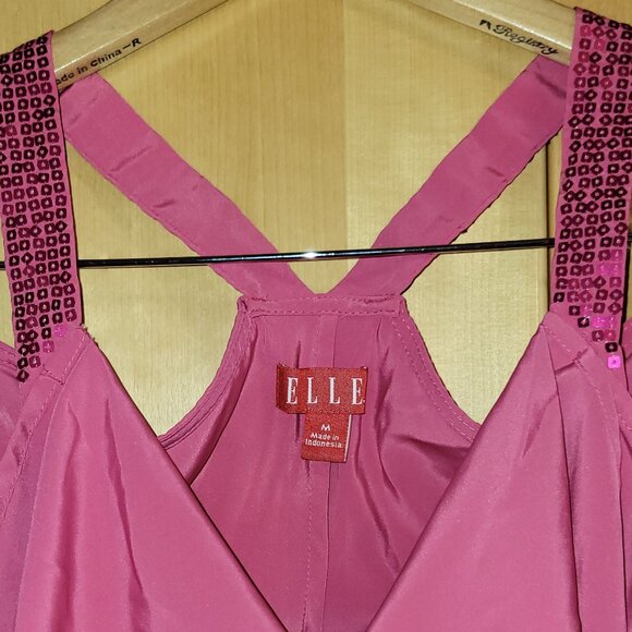 Elle Tops - Pink Elle Tank with sequins Medium